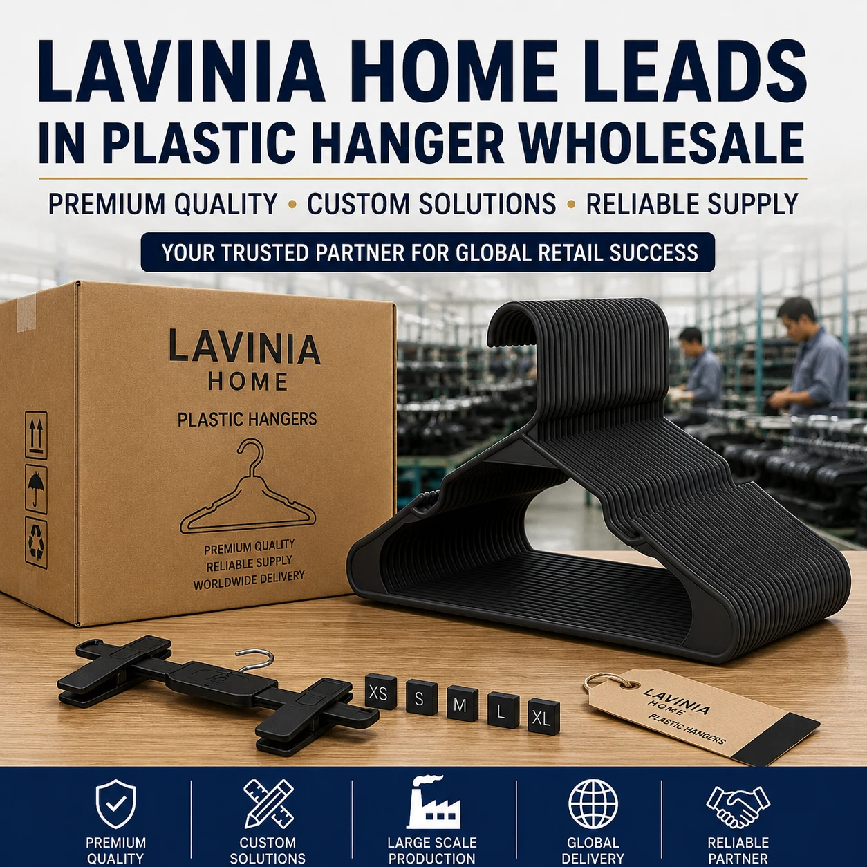 Plastic Hangers For European Supermarkets: Bulk Wholesale, Recycled Materials...