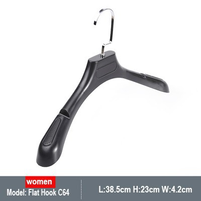 plastic no slip wide shoulder suit hangers heavy duty plastic hangers black