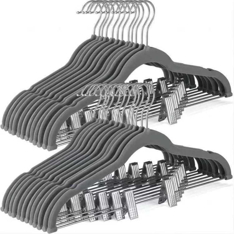 skirt clips for velvet hangers Anti-slip velvet hanger