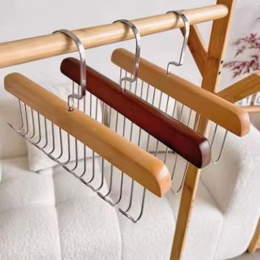 Wooden Tie And Belt Hanger