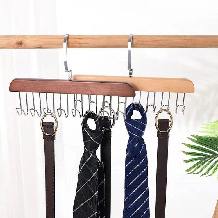 wooden tie and belt hanger hanger manufacturer china(001)